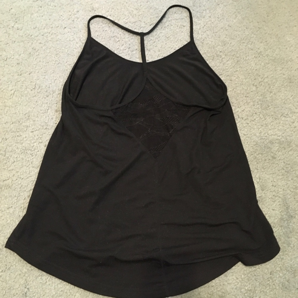 Camo jacquard mesh back tank